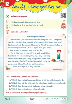 bài tập tuần tiếng việt lớp 4 - tập 2 (cánh diều)