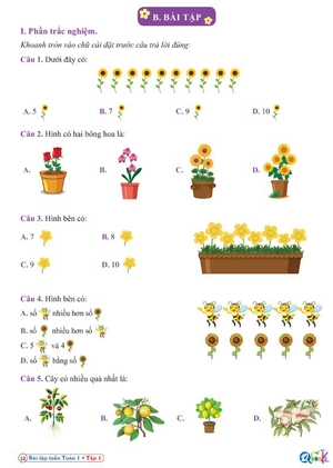bài tập tuần toán 1 - tập 1 (cánh diều)