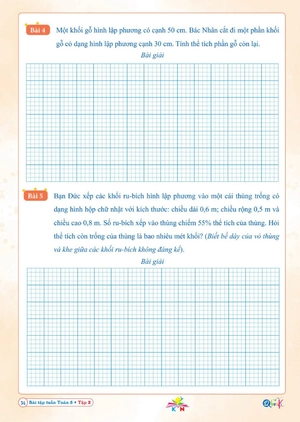 bài tập tuần toán 5 - tập 2 (kết nối)