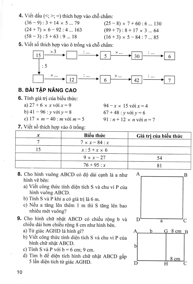 bài tập và trò chơi phát triển trí tuệ toán 4 (dùng chung cho các bộ sgk hiện hành)
