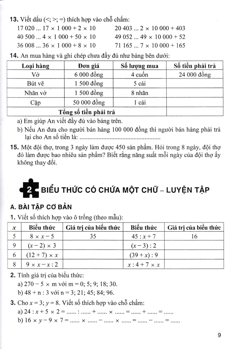 bài tập và trò chơi phát triển trí tuệ toán 4 (dùng chung cho các bộ sgk hiện hành)