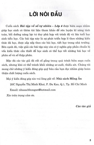 bài tập về số tự nhiên lớp 4 (dùng chung cho các bộ sgk hiện hành)
