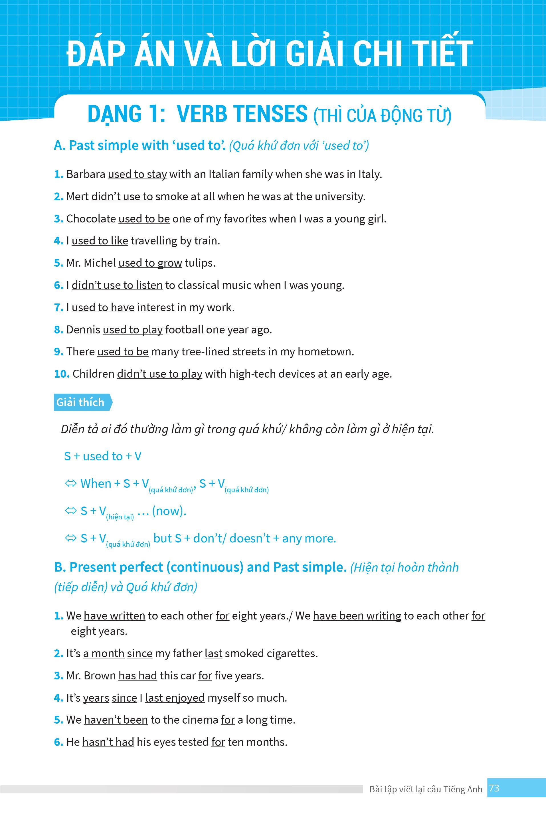 bài tập viết lại câu tiếng anh ( ôn thi vào lớp 10 và 10 chuyên )