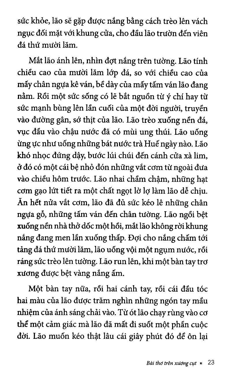 bài thơ trên xương cụt