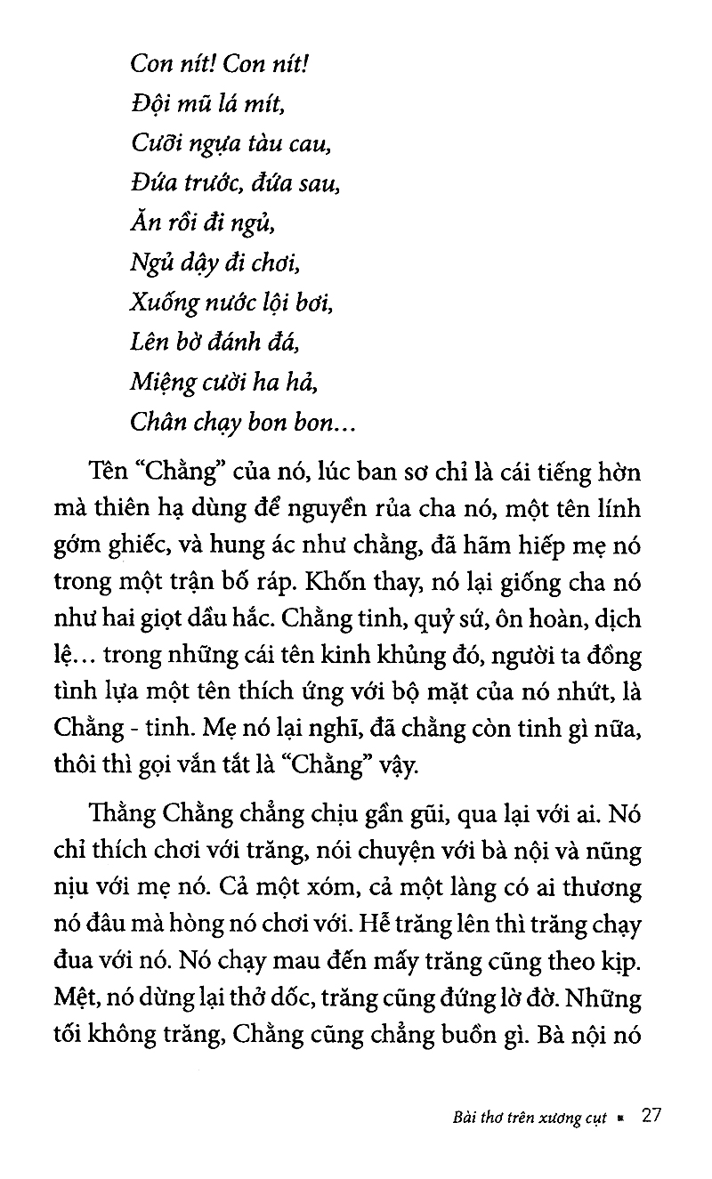 bài thơ trên xương cụt