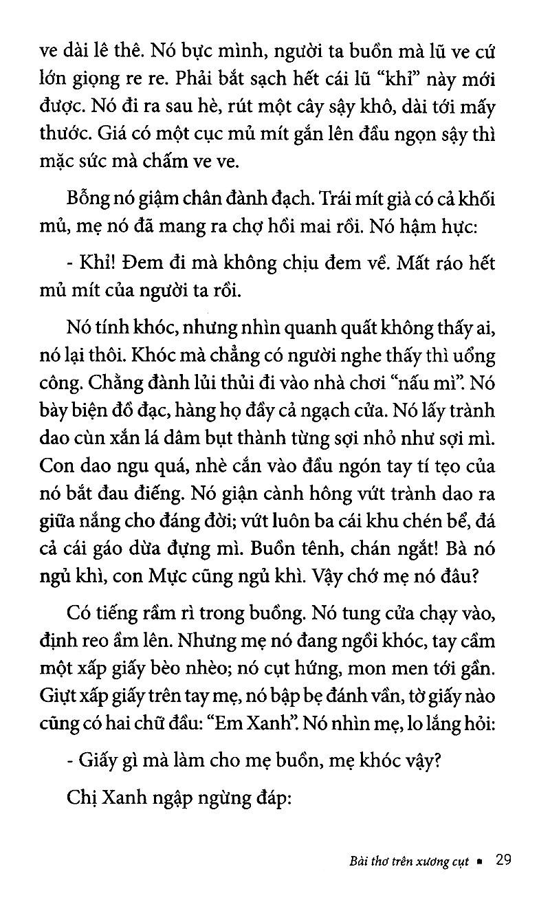 bài thơ trên xương cụt
