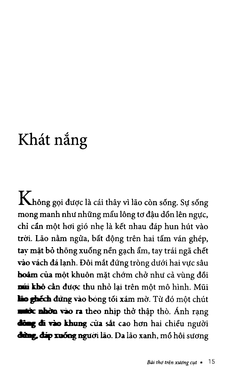 bài thơ trên xương cụt