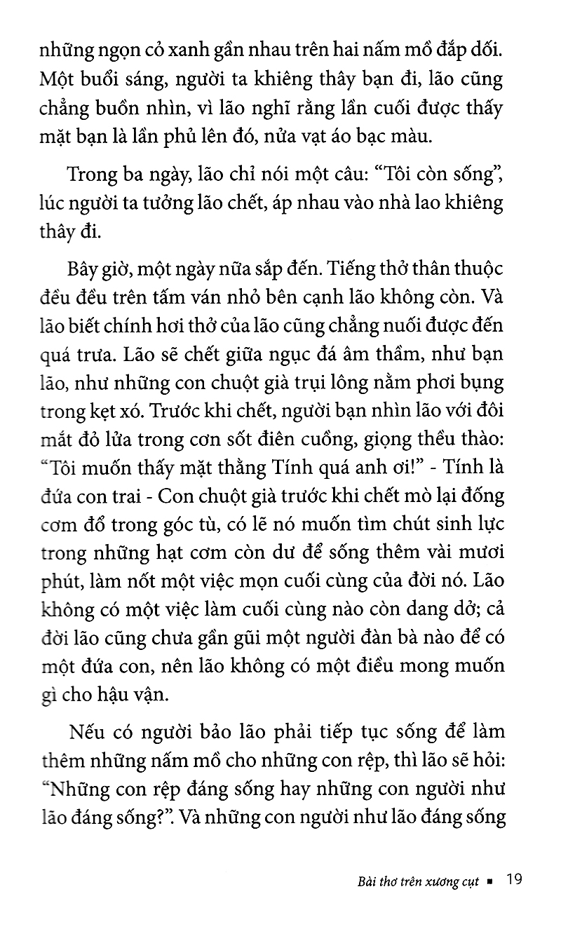 bài thơ trên xương cụt