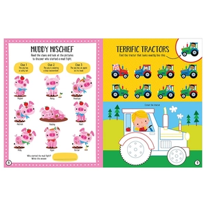balloon stickers farmyard activity book