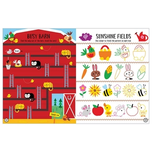 balloon stickers farmyard activity book