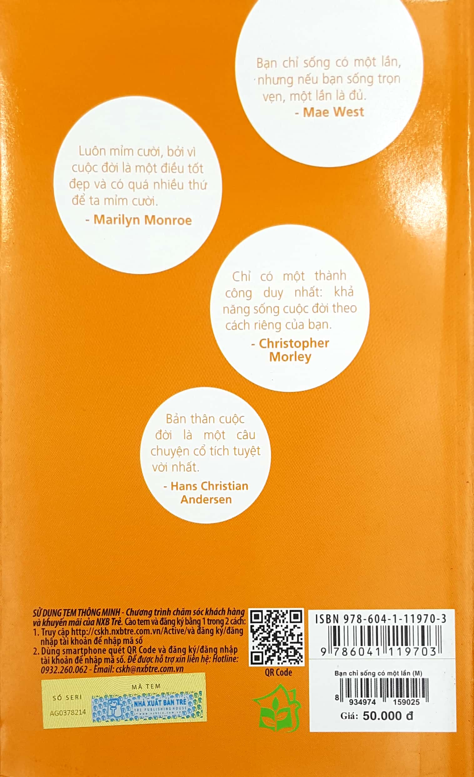 bạn chỉ sống có một lần - bộ sách keep calm (tái bản 2019)