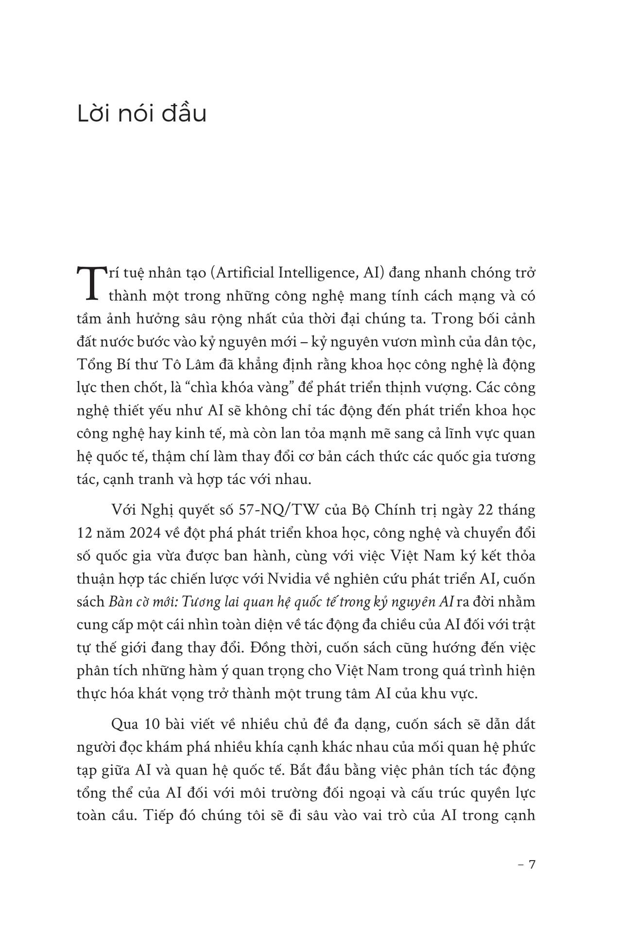 bàn cờ mới - tương lai quan hệ quốc tế trong kỷ nguyên ai
