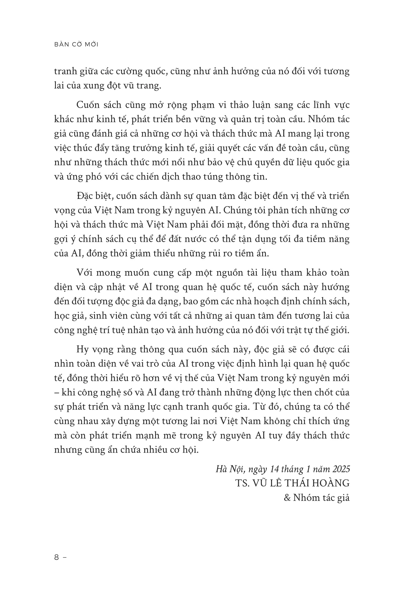 bàn cờ mới - tương lai quan hệ quốc tế trong kỷ nguyên ai