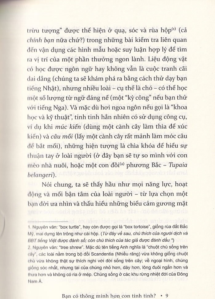 bạn có thông minh hơn con tinh tinh