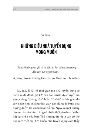 bản cv đẳng cấp - tạo ấn tượng mạnh với nhà tuyển dụng chỉ trong 7 giây