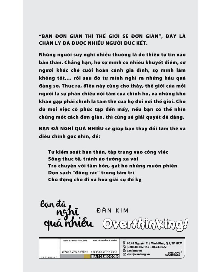 bạn đã nghĩ quá nhiều