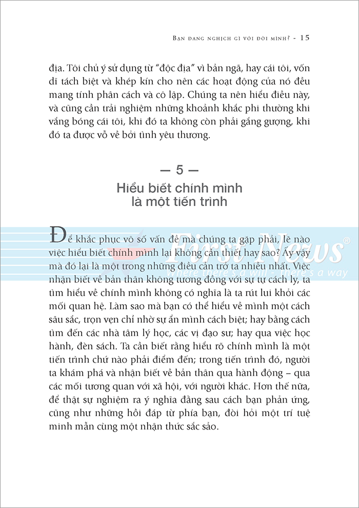 bạn đang nghịch gì với đời mình?