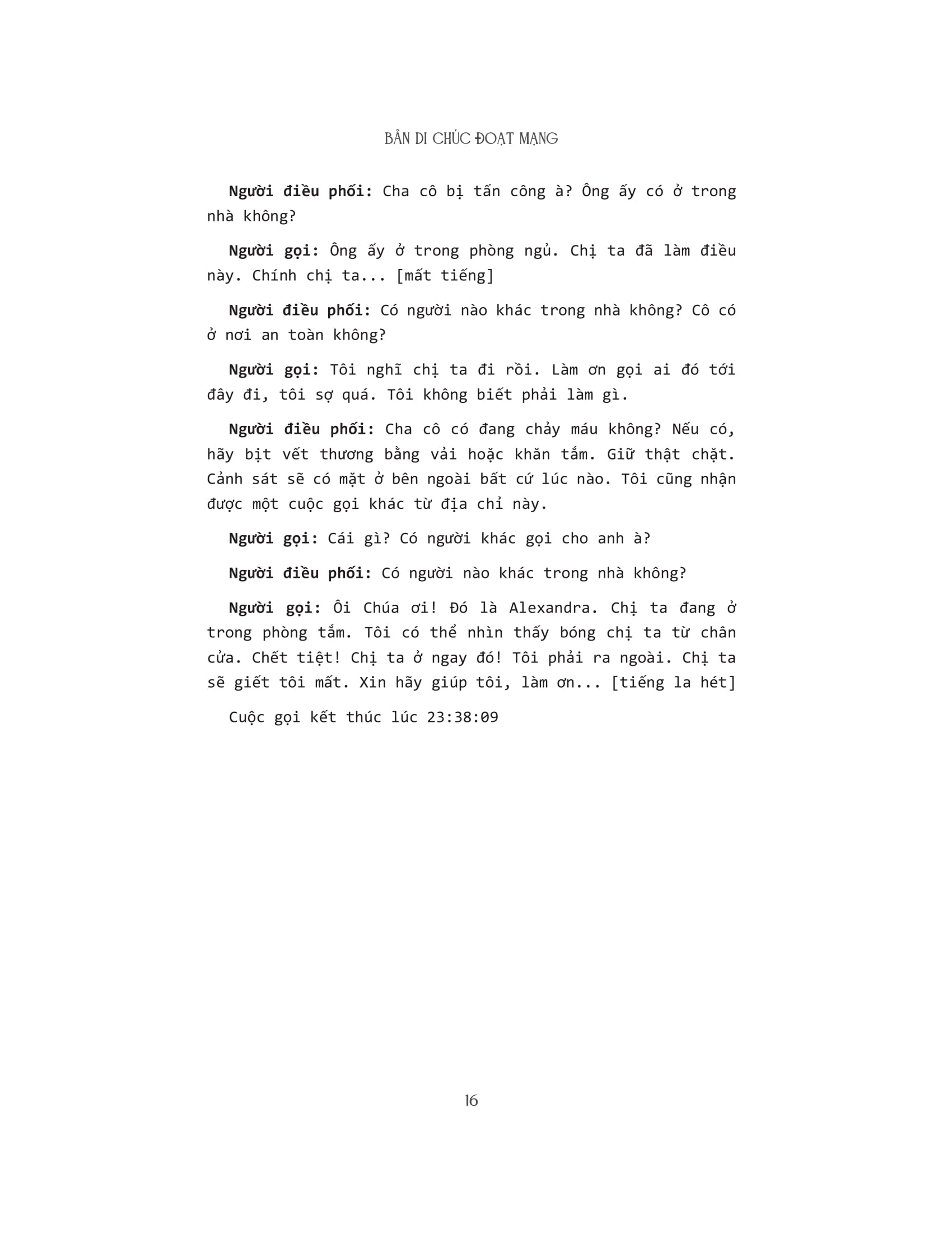 bản di chúc đoạt mạng