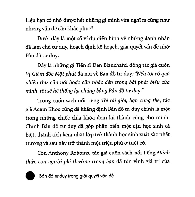 bản đồ tư duy trong giải quyết vấn đề