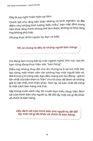 bán hàng như không bán