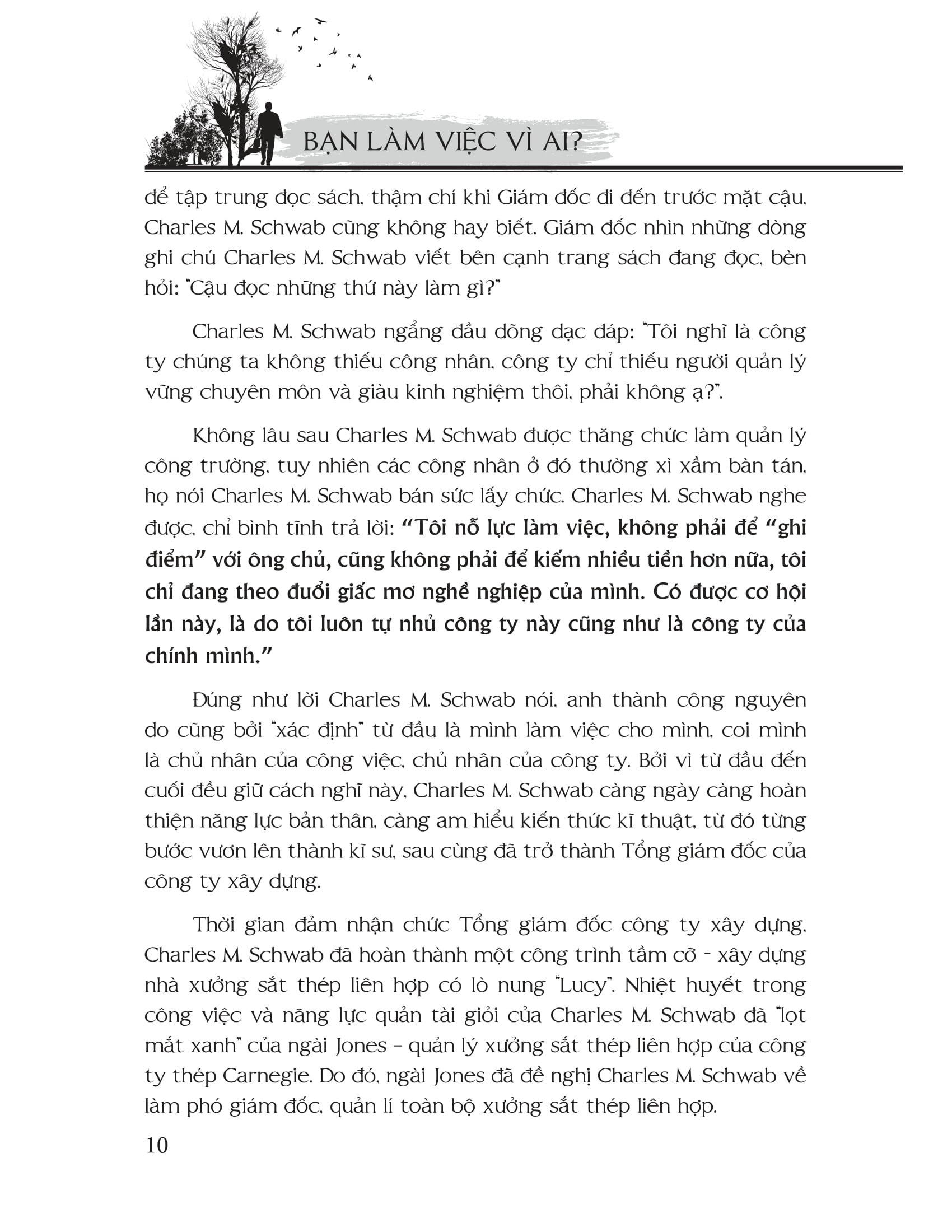 bạn làm việc vì ai