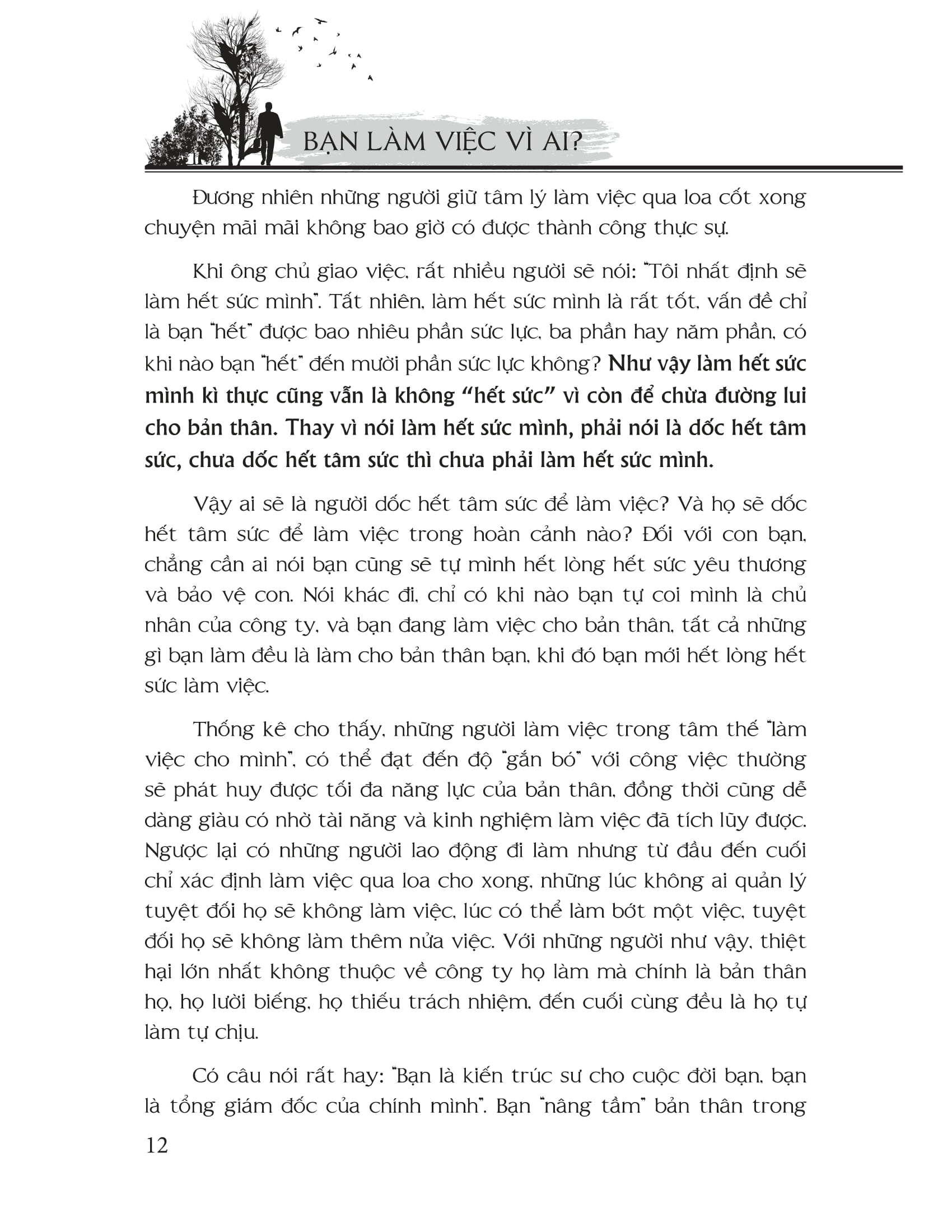 bạn làm việc vì ai