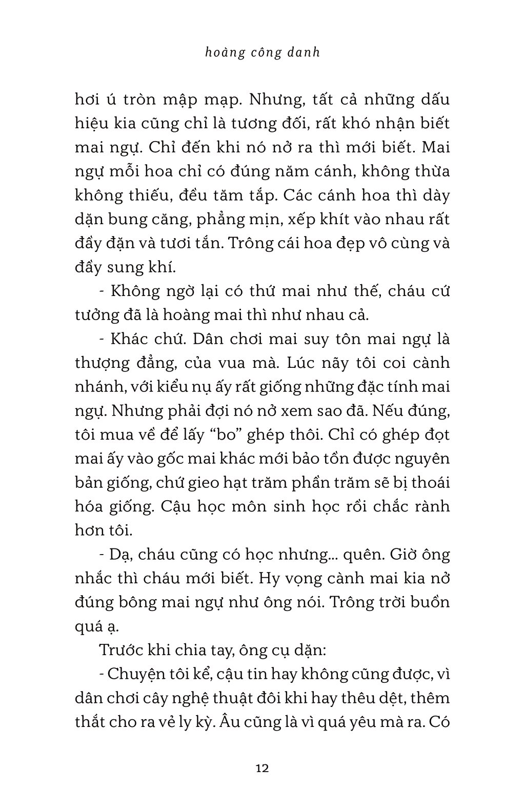 bán một cành mai ăn tết