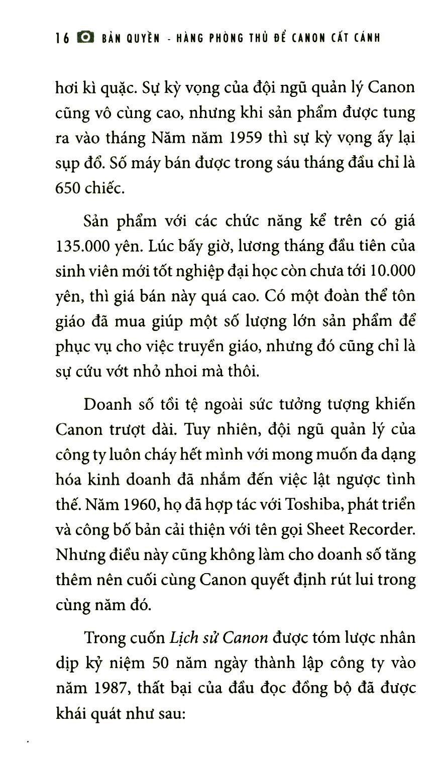 bản quyền - hàng phòng thủ để canon cất cánh