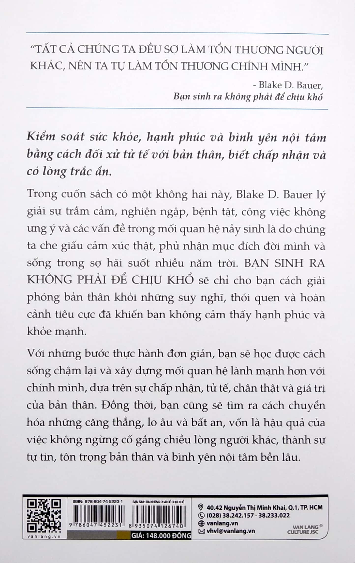 bạn sinh ra không phải để chịu khổ