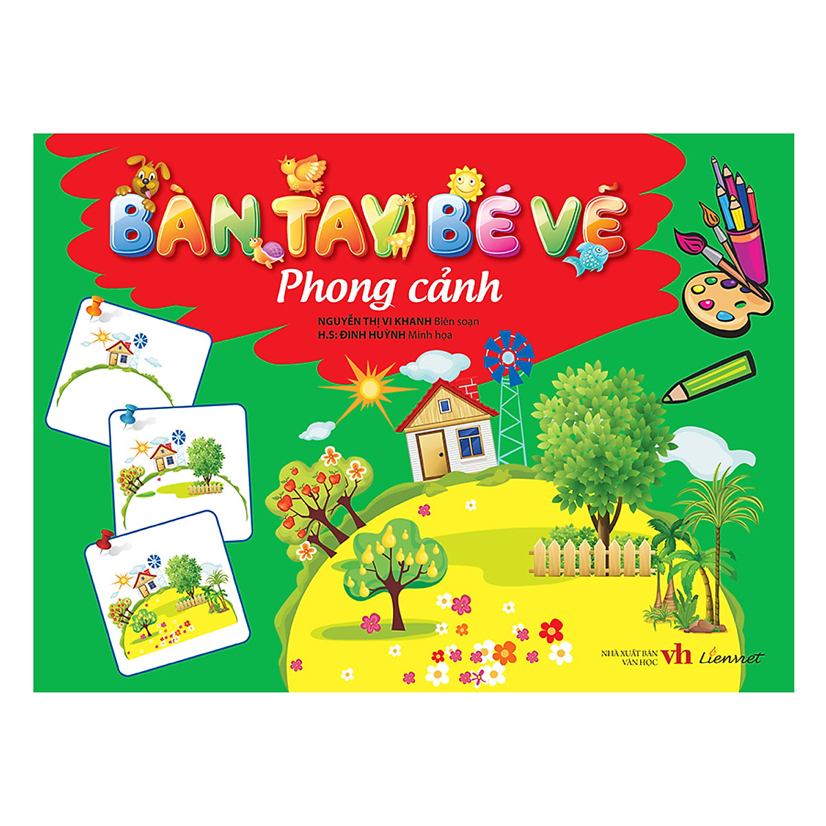 bàn tay bé vẽ - phong cảnh