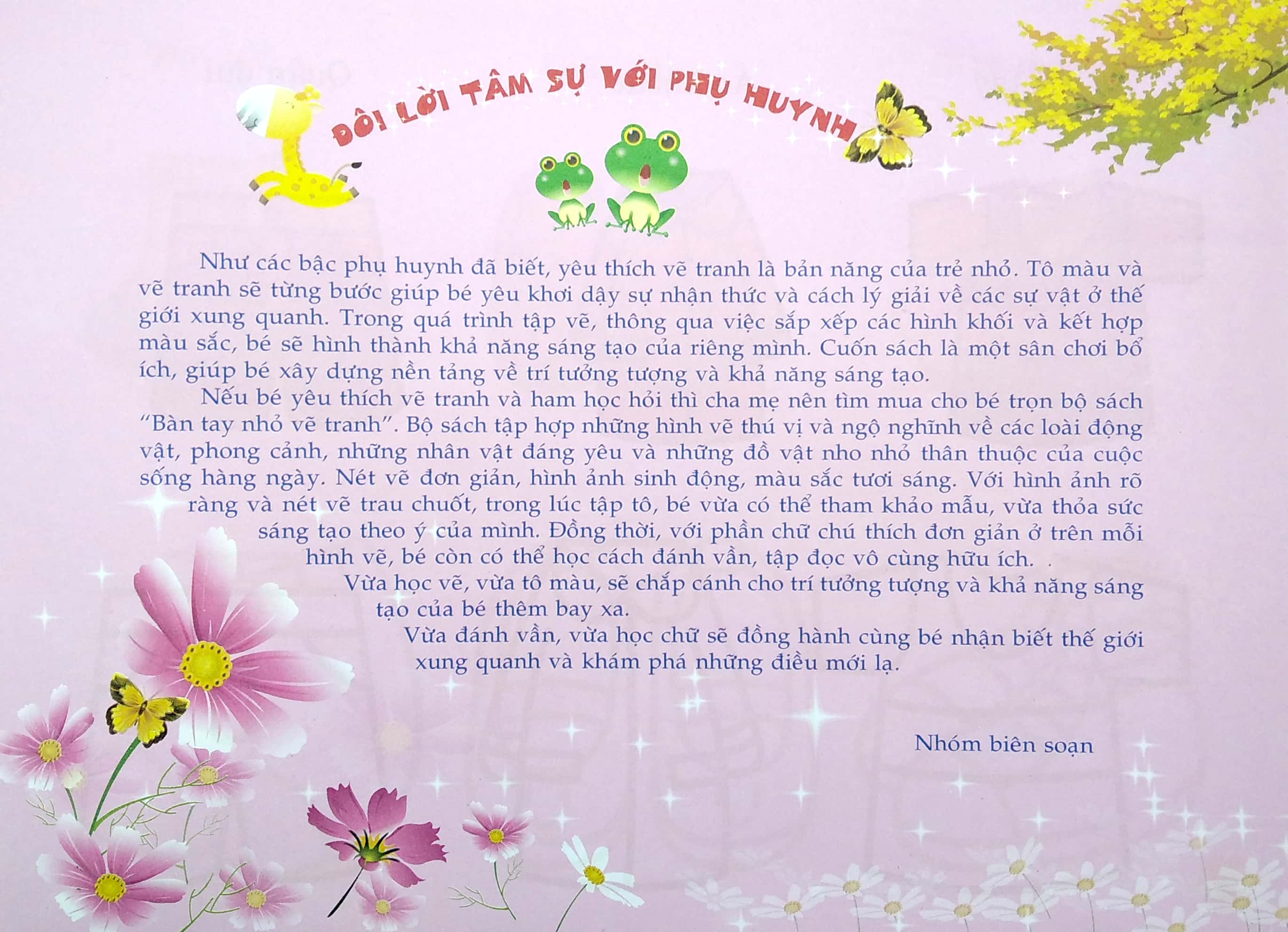 bàn tay nhỏ vẽ tranh - cuộc sông mến thương