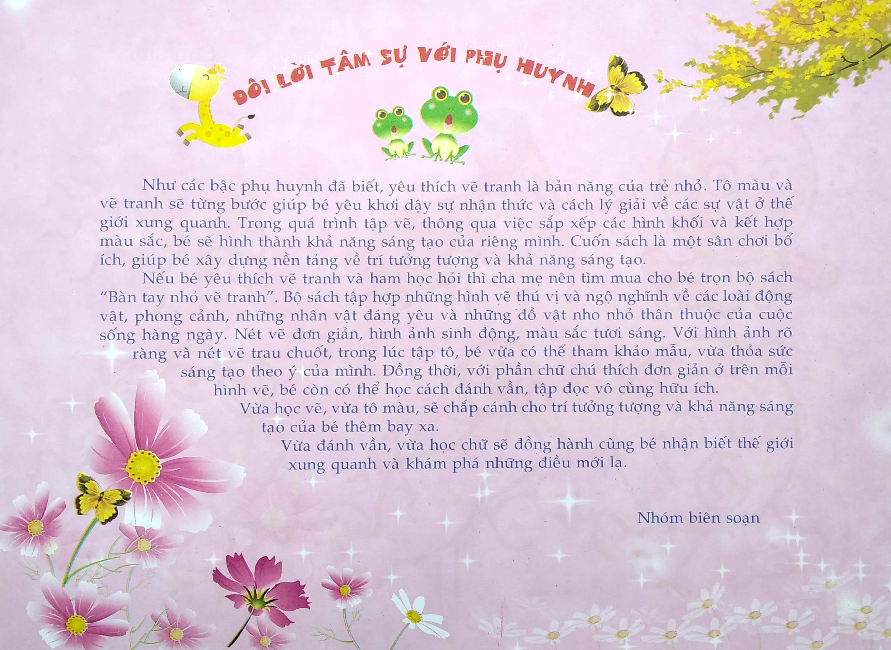 bàn tay nhỏ vẽ tranh - động vật đáng yêu