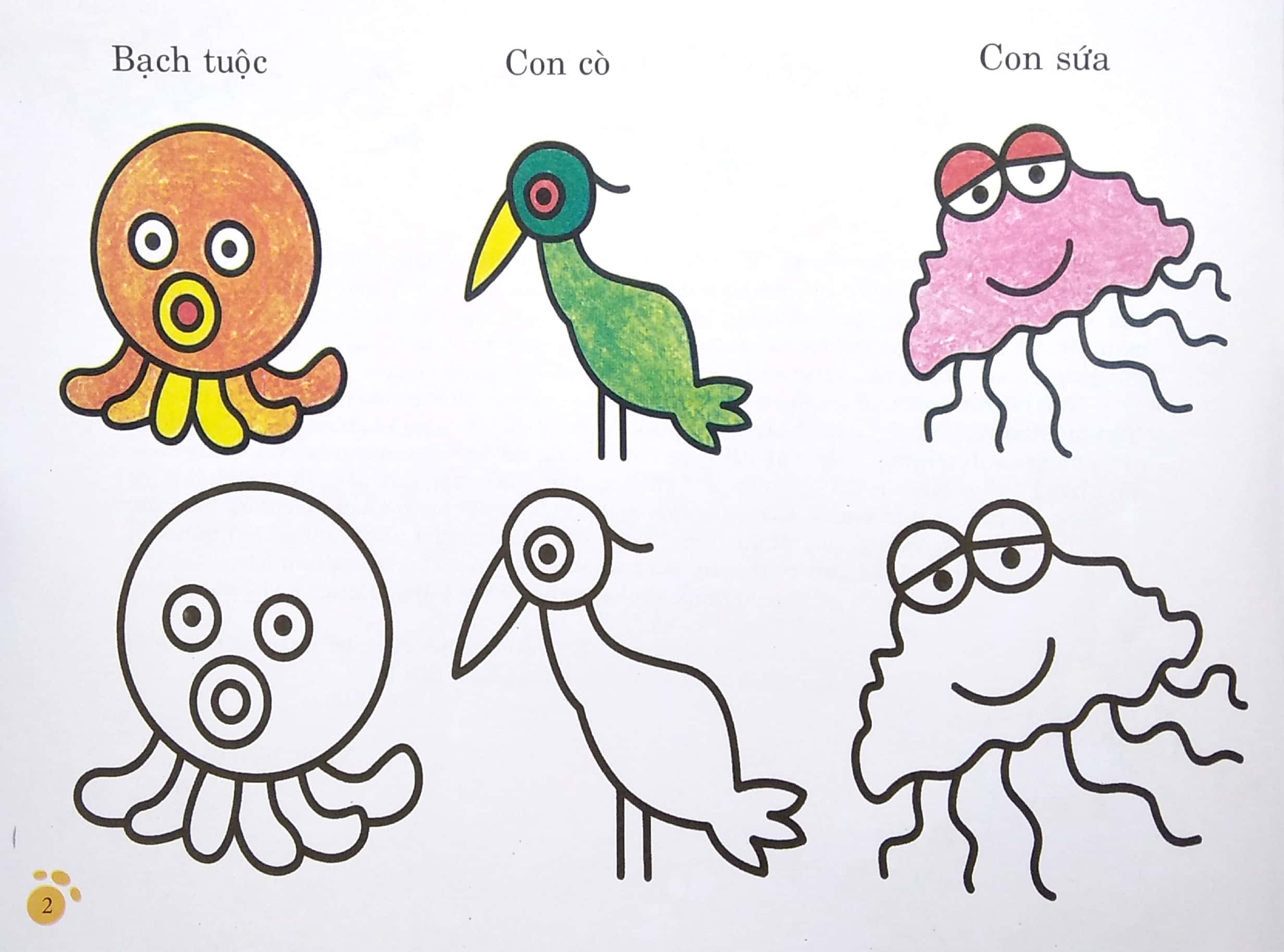 bàn tay nhỏ vẽ tranh - động vật đáng yêu