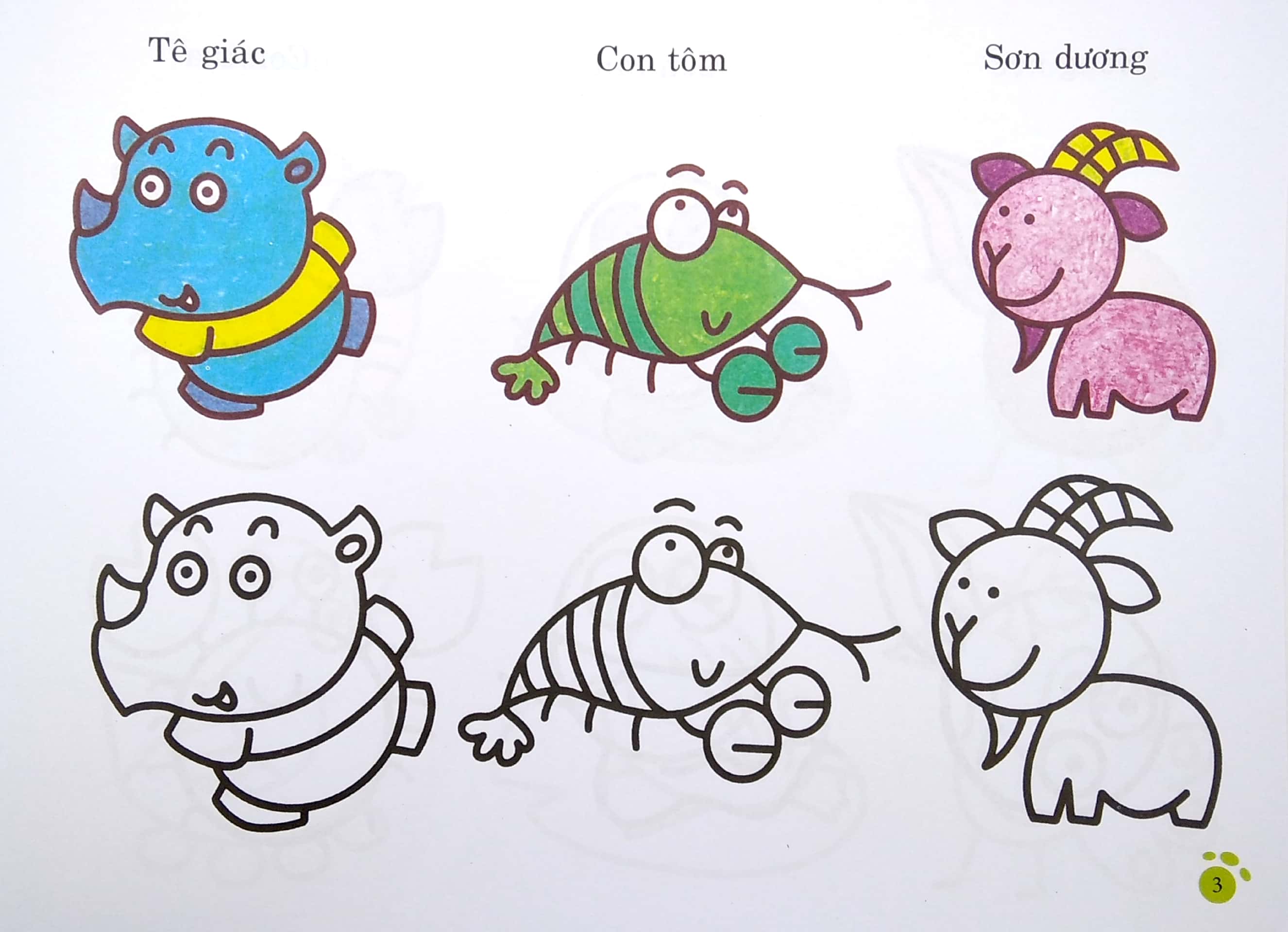 bàn tay nhỏ vẽ tranh - động vật đáng yêu