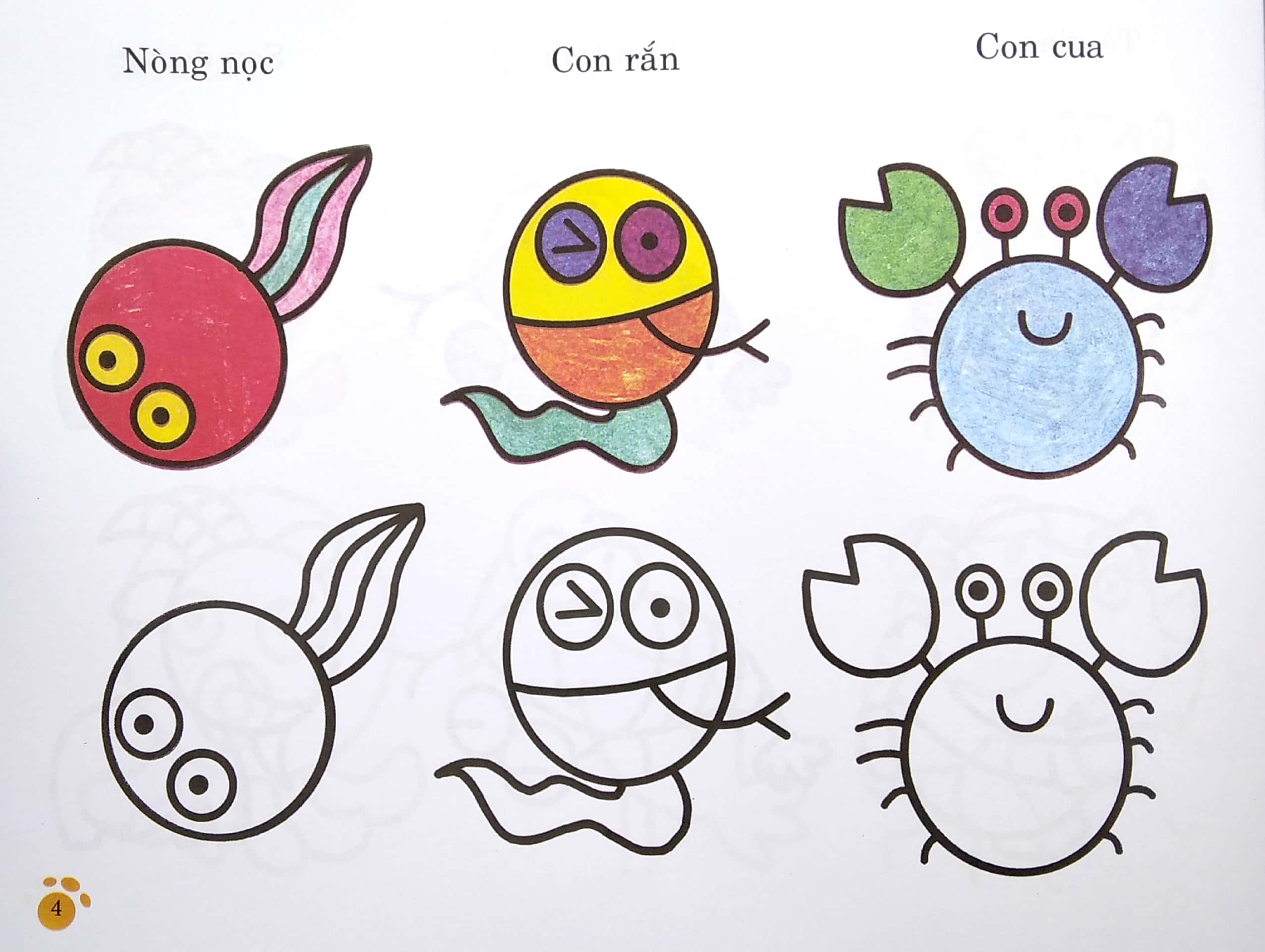 bàn tay nhỏ vẽ tranh - động vật đáng yêu