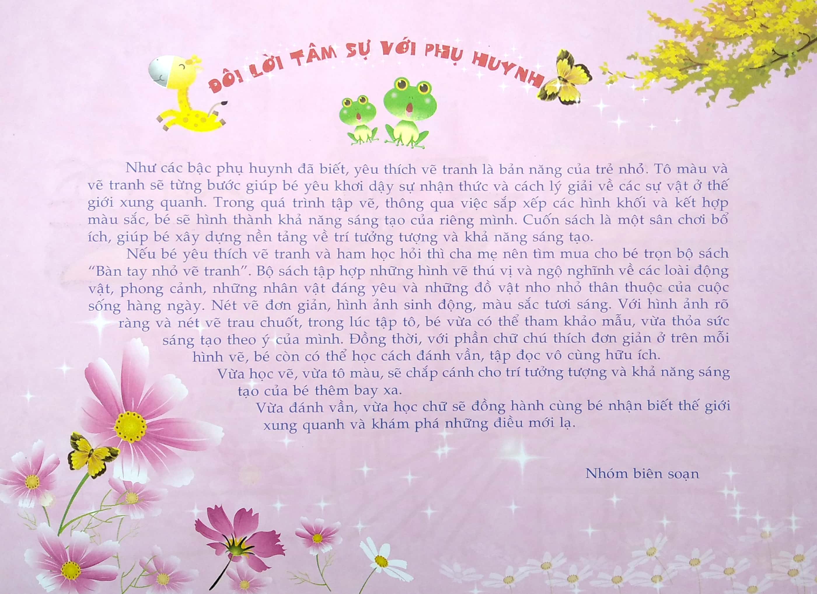 bàn tay nhỏ vẽ tranh - phong cảnh tươi đẹp