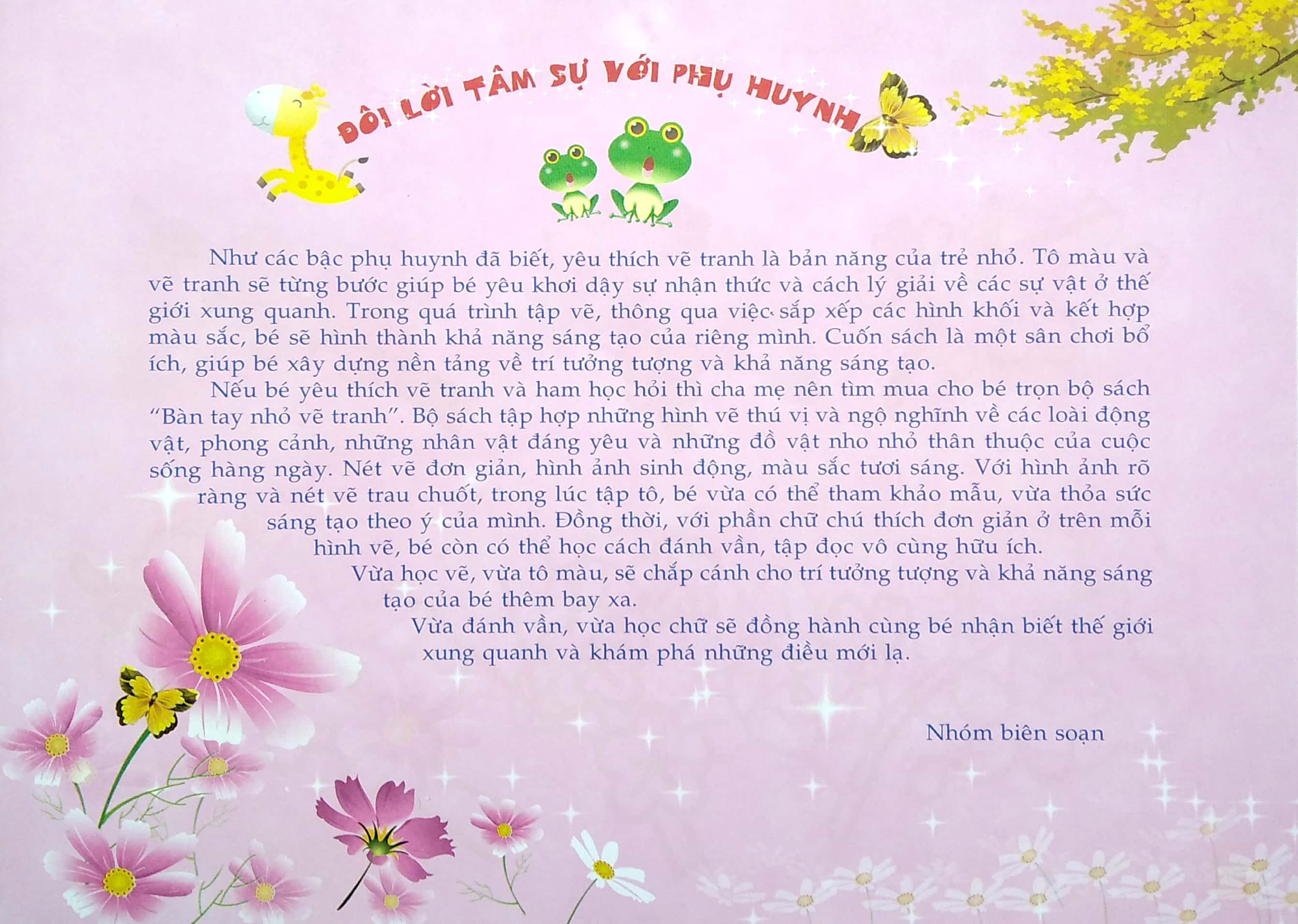 bàn tay nhỏ vẽ tranh - thực vật phong phú