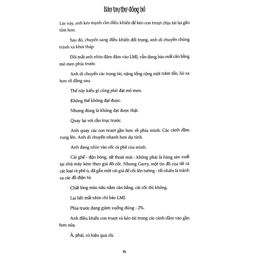 bàn tay thợ đồng hồ