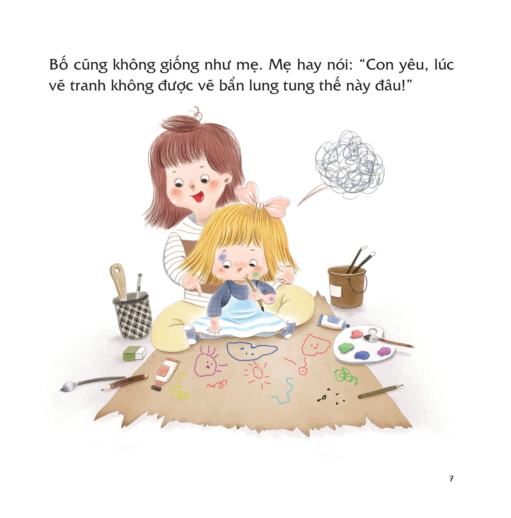 bạn thân của tớ là... bố - mẹ đi vắng rồi, bố con mình cùng vẽ thôi!