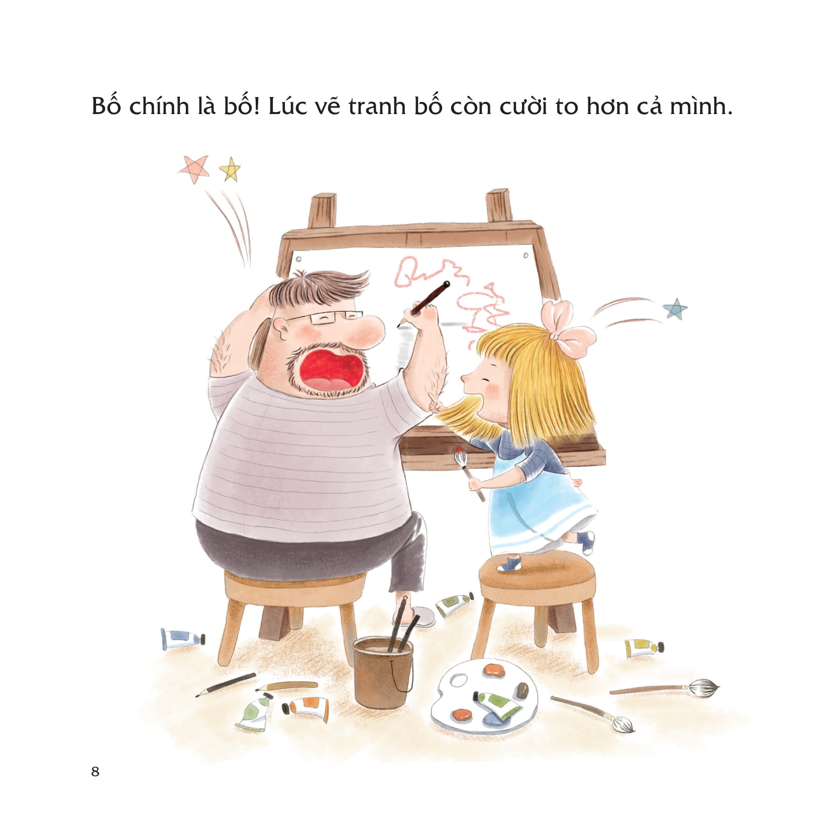 bạn thân của tớ là... bố - mẹ đi vắng rồi, bố con mình cùng vẽ thôi!