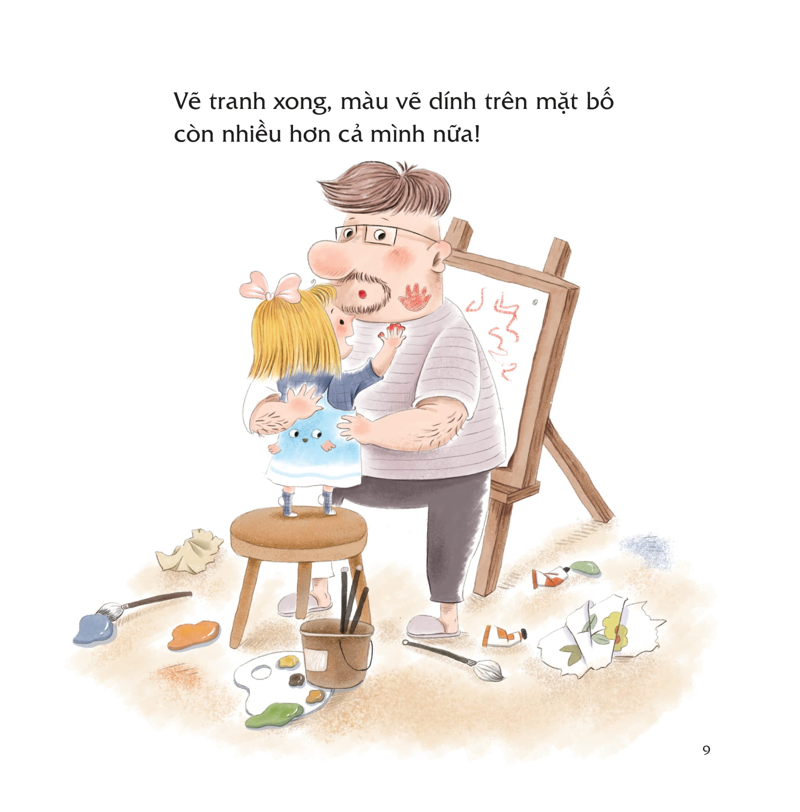 bạn thân của tớ là... bố - mẹ đi vắng rồi, bố con mình cùng vẽ thôi!