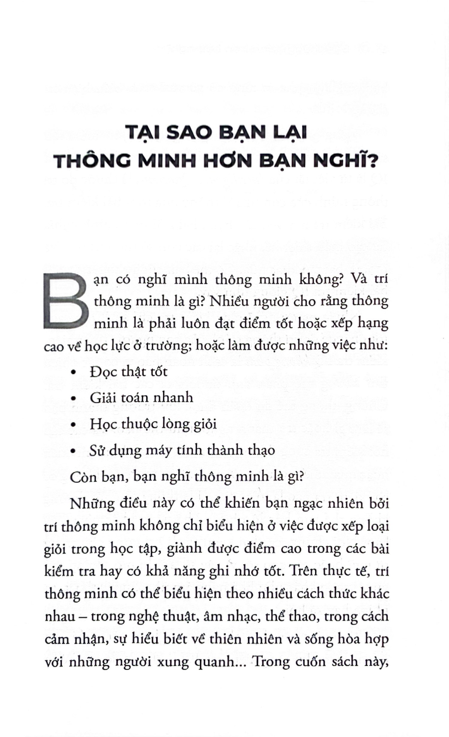 bạn thông minh hơn bạn nghĩ - you're smarter than you think (tái bản 2024)