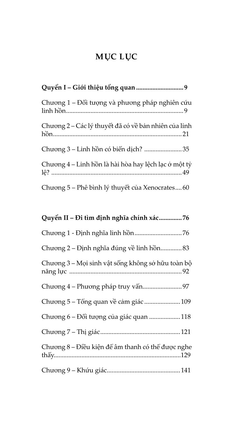 Ban Ve Linh Hon - Peri Psyches - Tac Pham Triet Hoc Kinh Dien