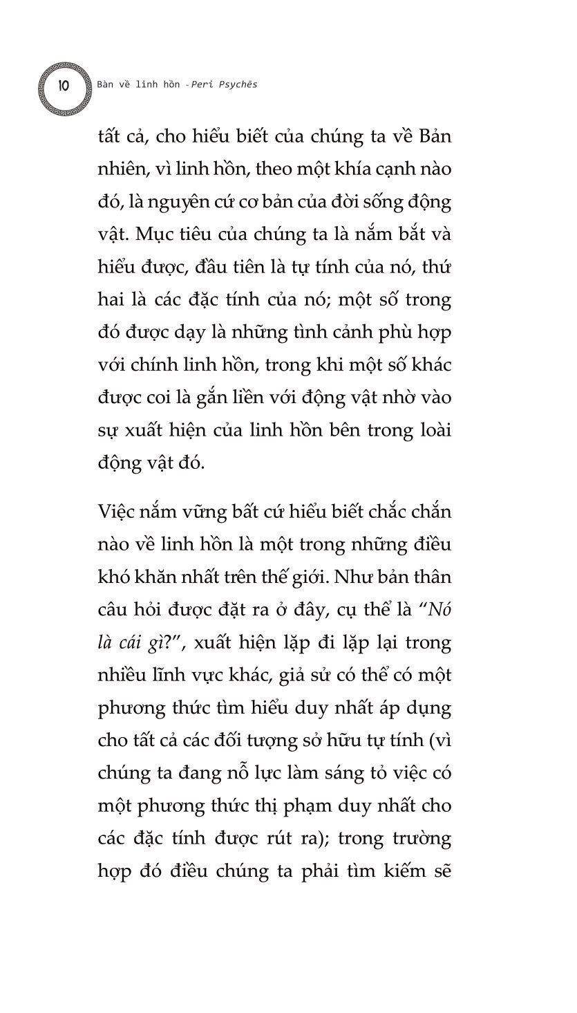 Ban Ve Linh Hon - Peri Psyches - Tac Pham Triet Hoc Kinh Dien
