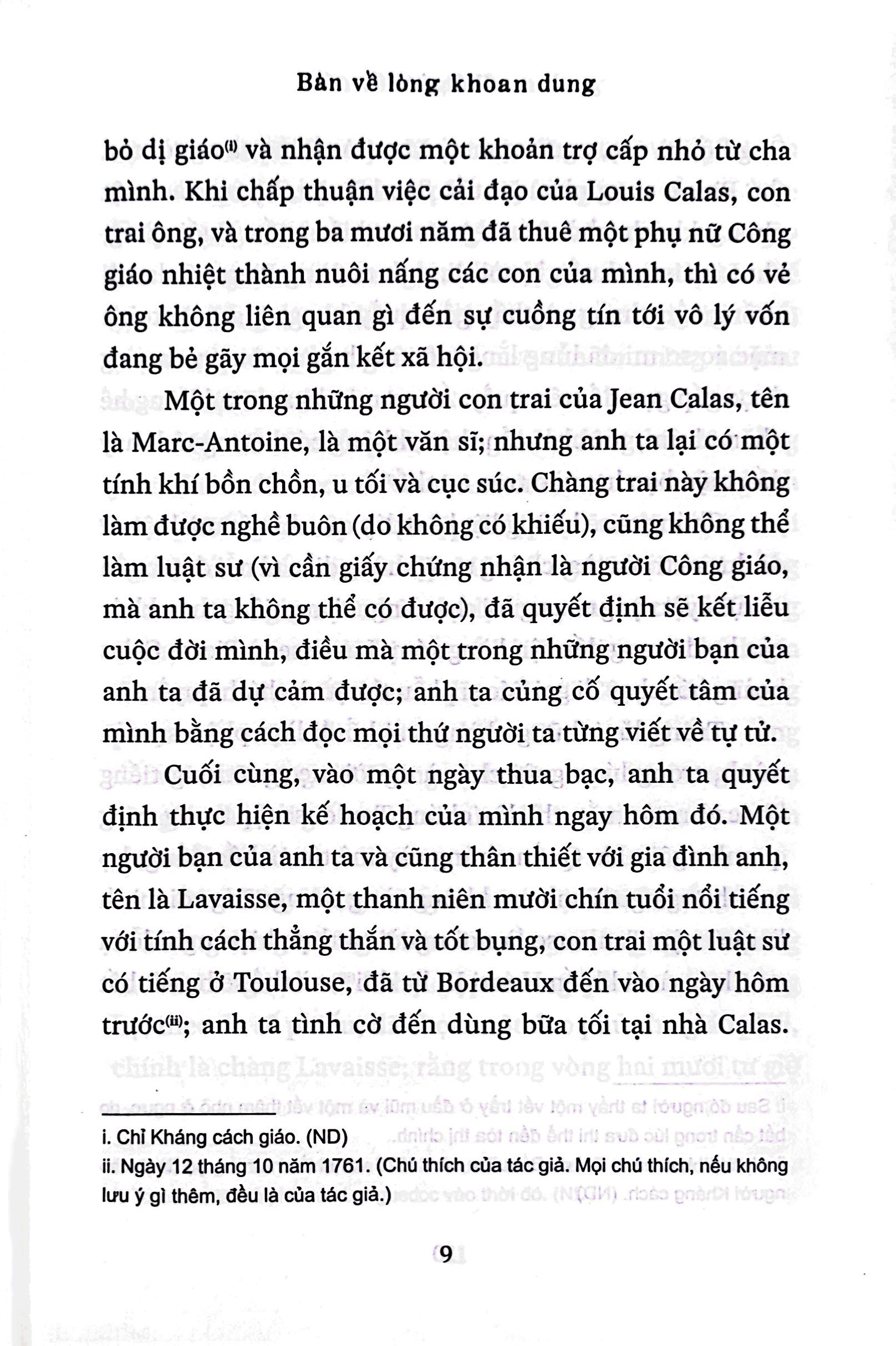 bàn về lòng khoan dung