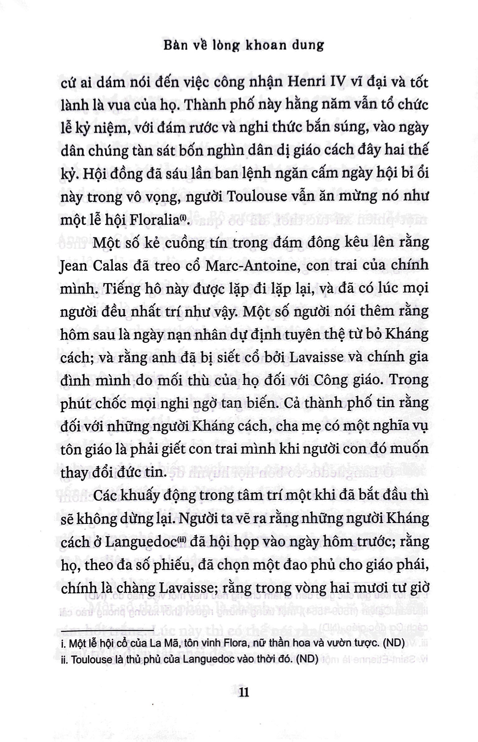 bàn về lòng khoan dung