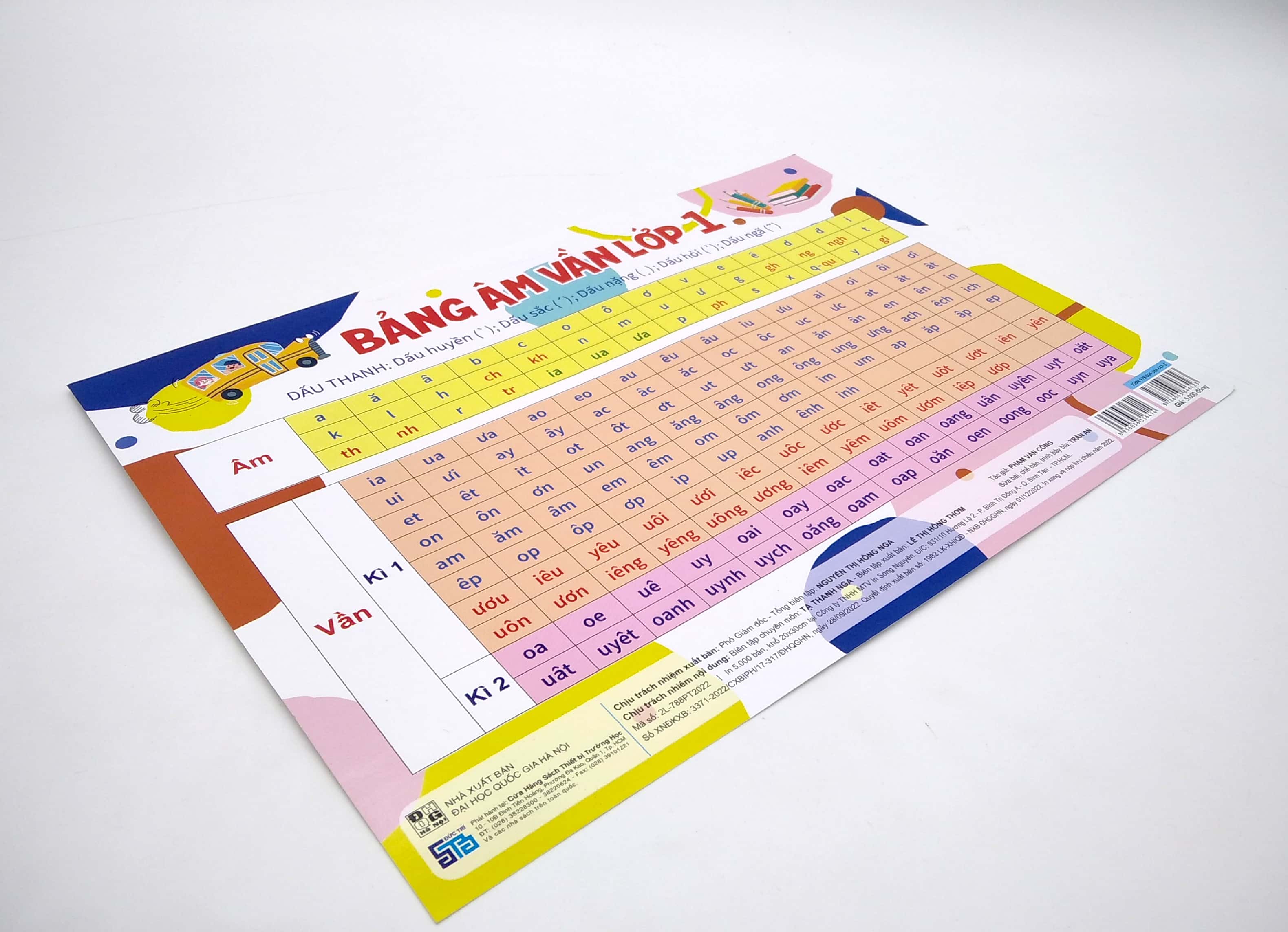 bảng âm vần lớp 1