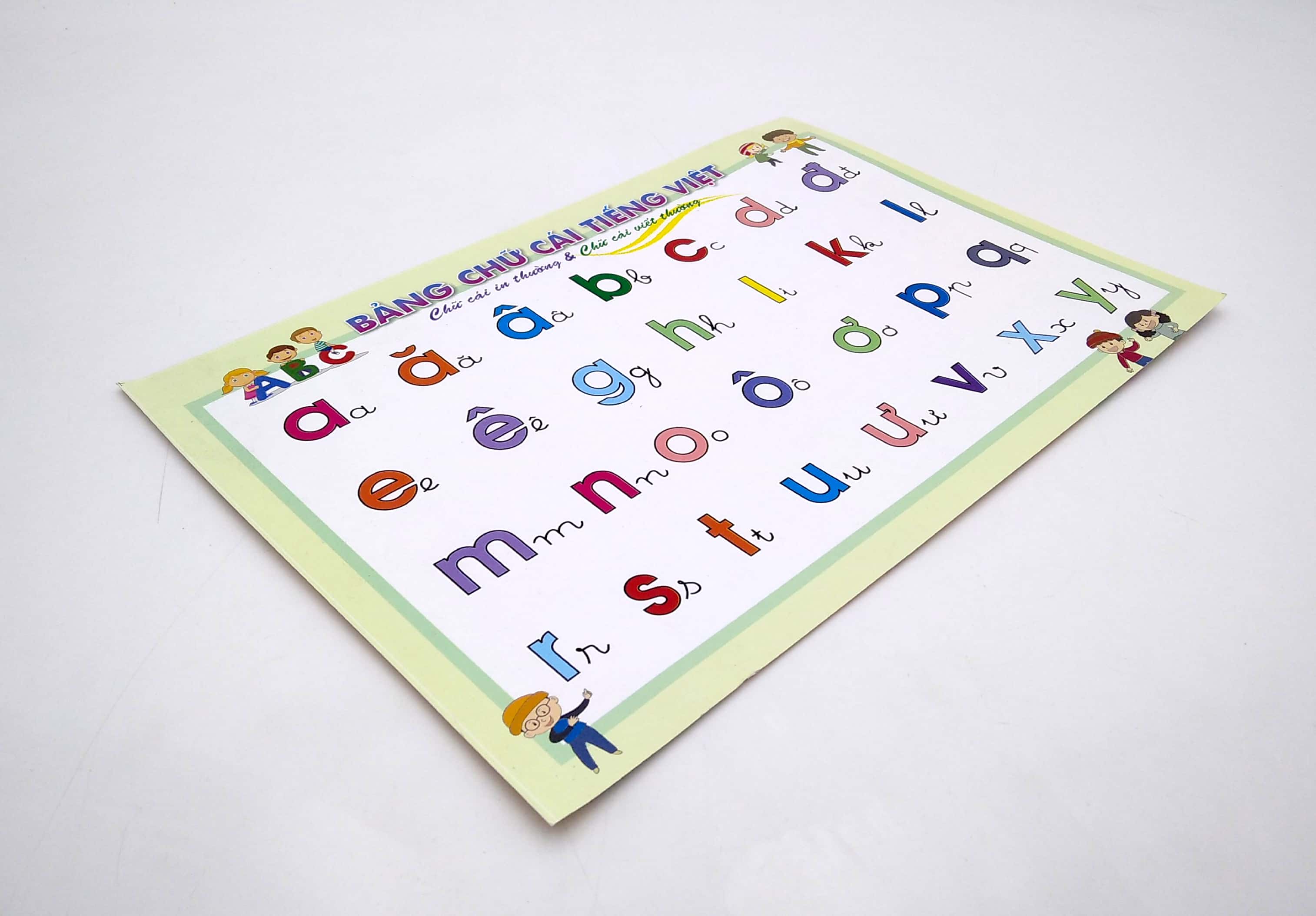 bảng chữ cái và số