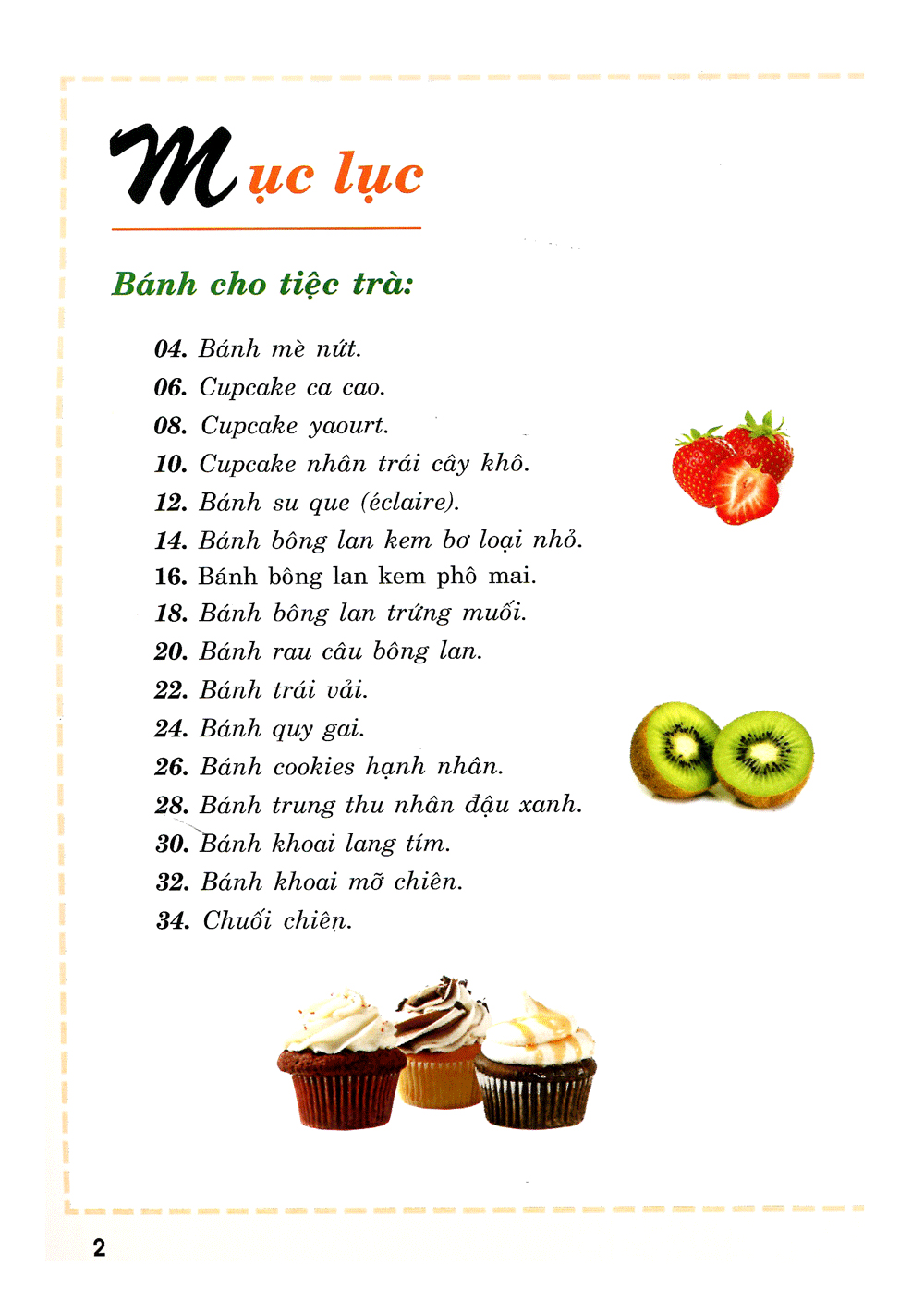 bánh cho tiệc trà và bánh điểm tâm