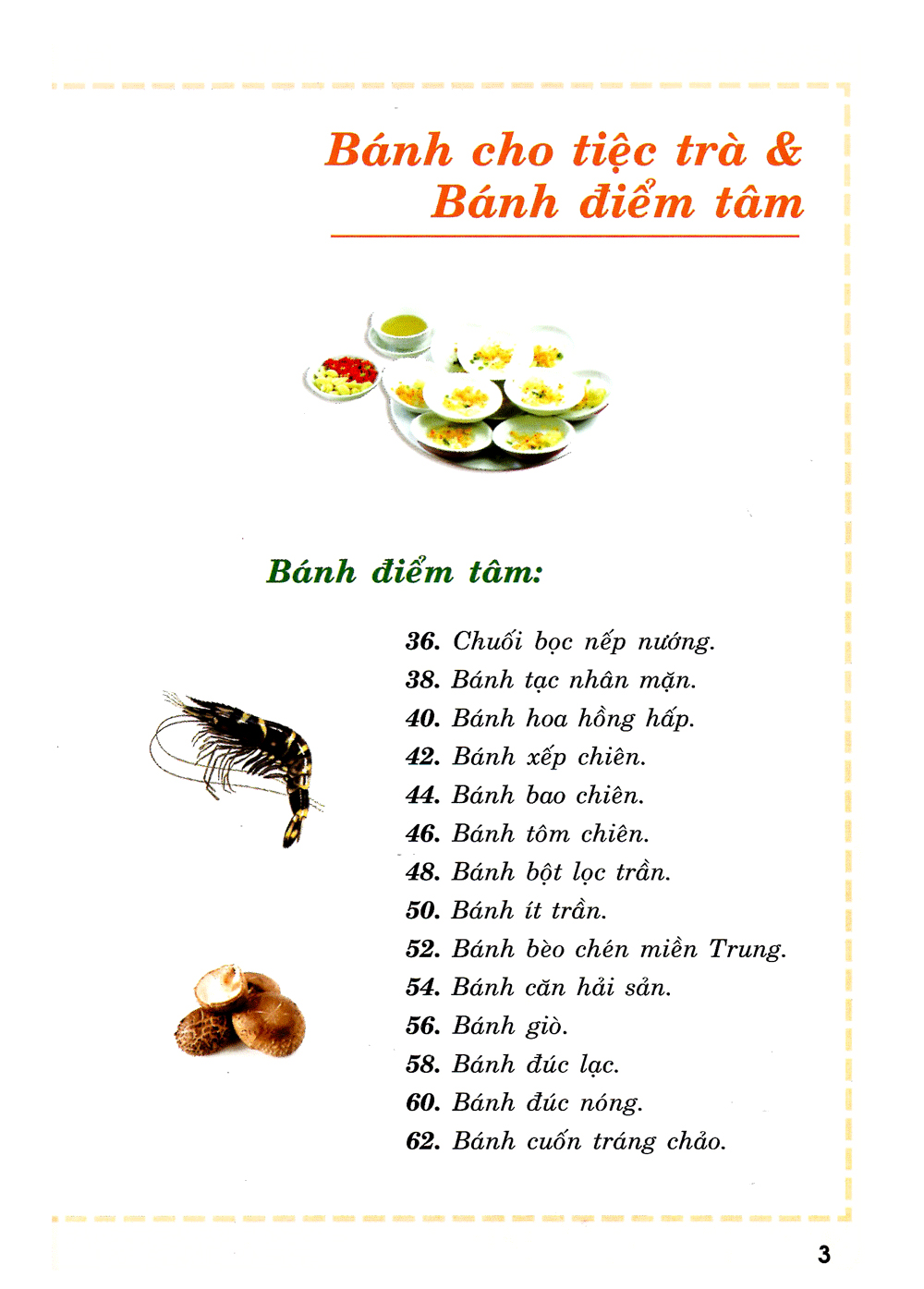 bánh cho tiệc trà và bánh điểm tâm